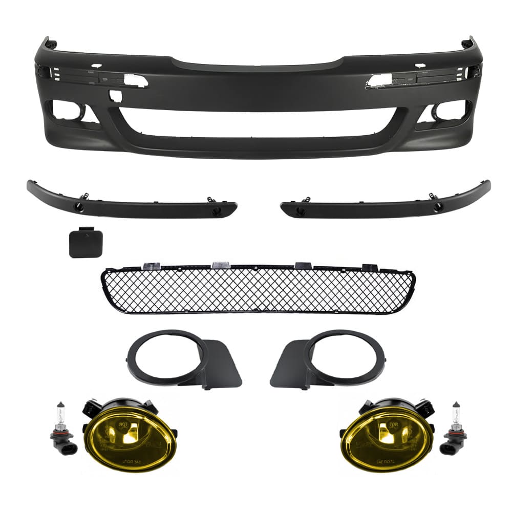 BMW E39 M-Paketi Eesmine Stange PDC aukude, Tulede Pesuritega Ja Kollaste Udutuledega