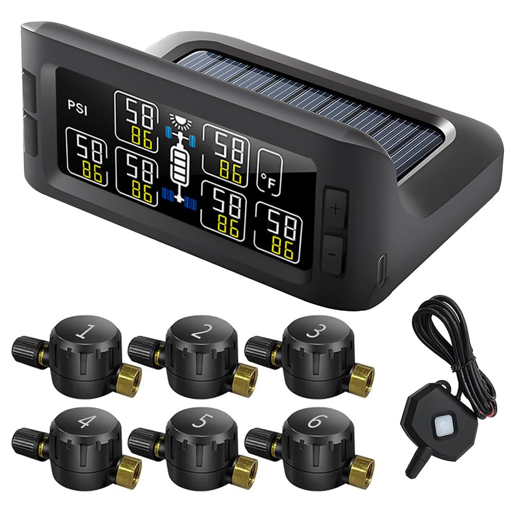 6x Rehvirõhuandurite Süsteem LCD Ekraaniga