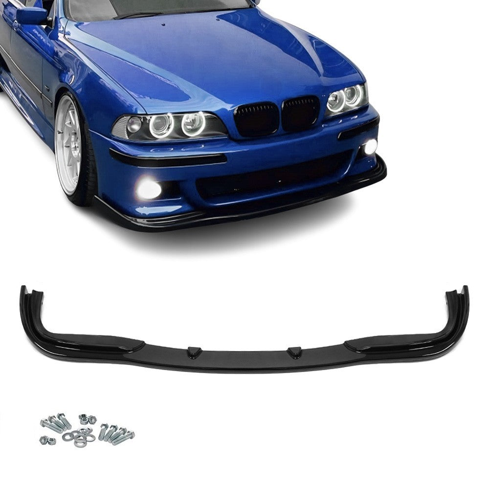 Front Bumper Lip H Look V2 For BMW E39 M Sport / M5, gloss black