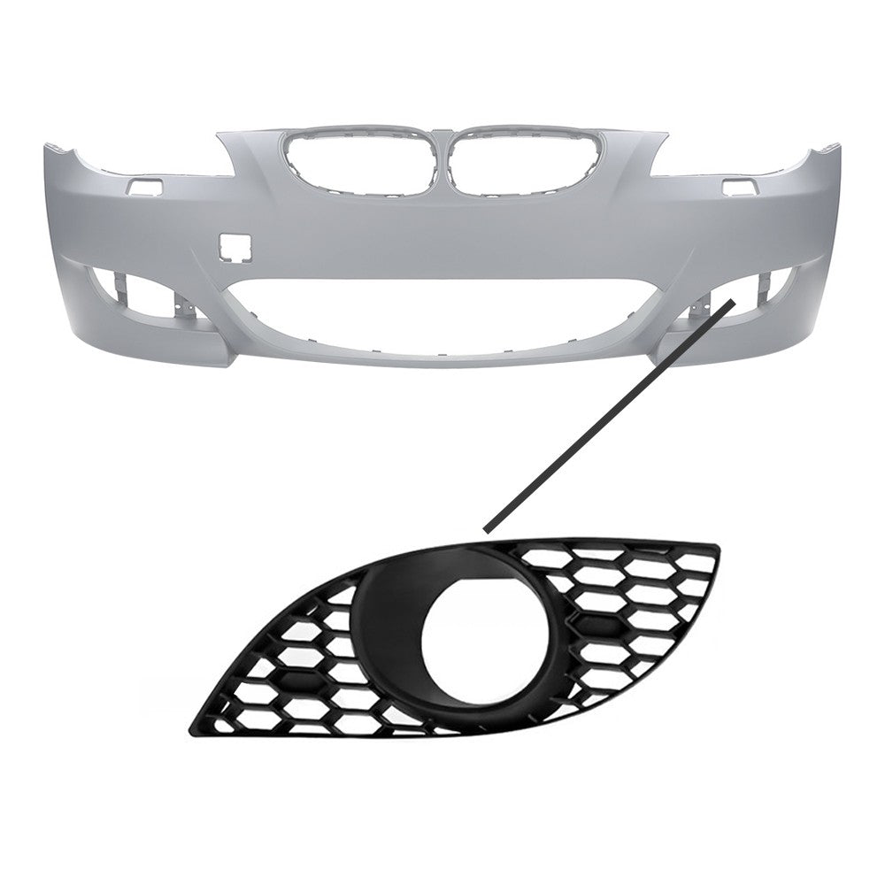 Fog light Grille for BMW E60 / E61 M5 style bumper, left side
