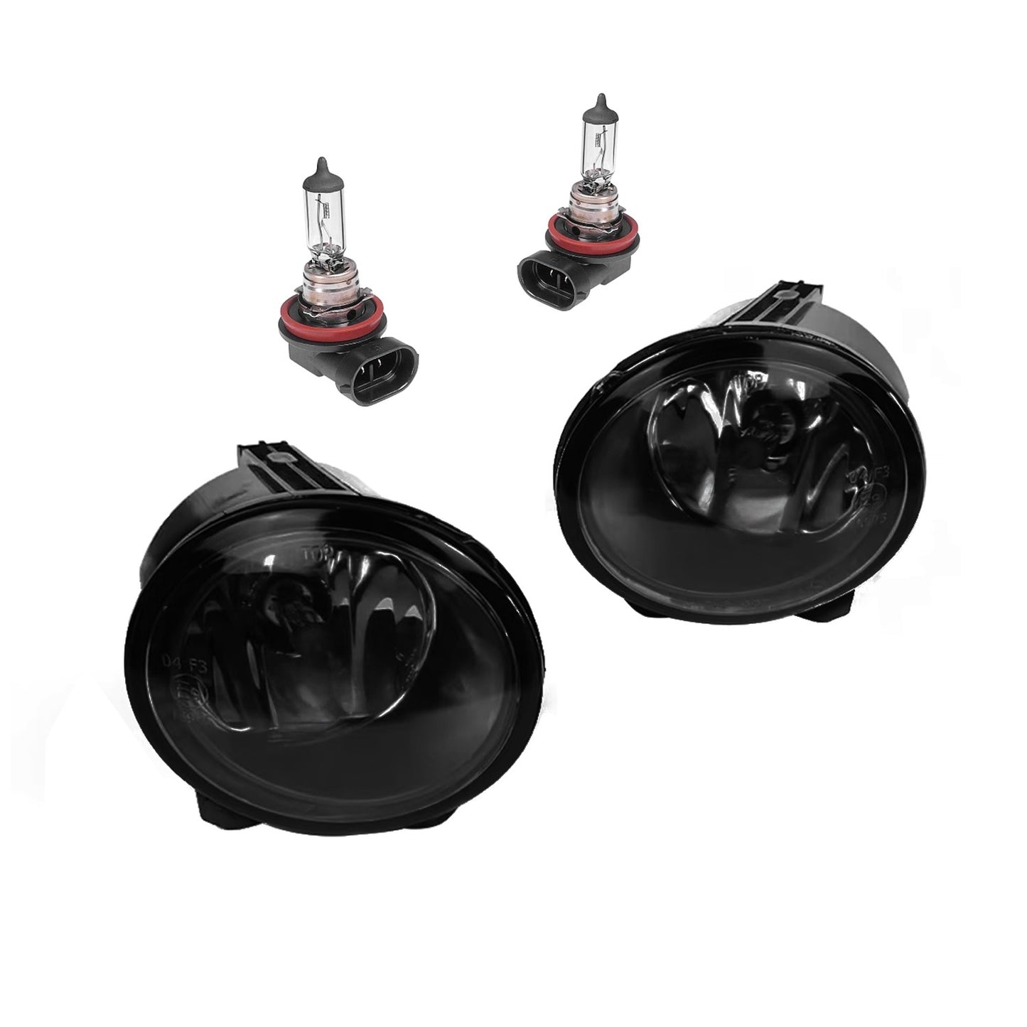 Fog lights set for BMW F10 / F11 / F07 (10-13) with M-Pack / M5-style bumper, smoked