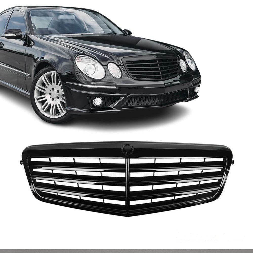 Front Grille for Mercedes-Benz W211 facelift (06-09), glossy black