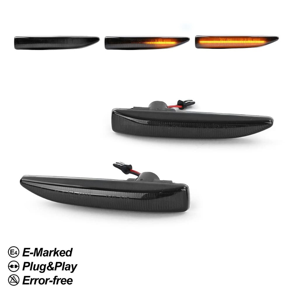 LED Sequential side indicators for BMW E65 / E66 (01-08), smoked
