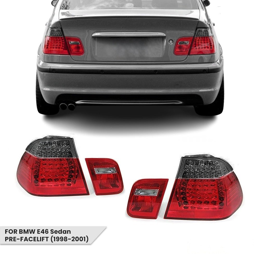 LED Tail Lights set for BMW E46 (98-01) Sedan, smoked