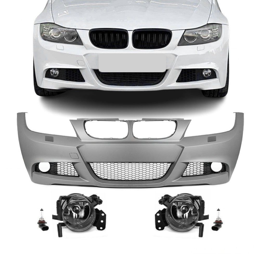 M-Pack Front Bumper for BMW E90 / E91 LCI (08-11), with clear fog lights