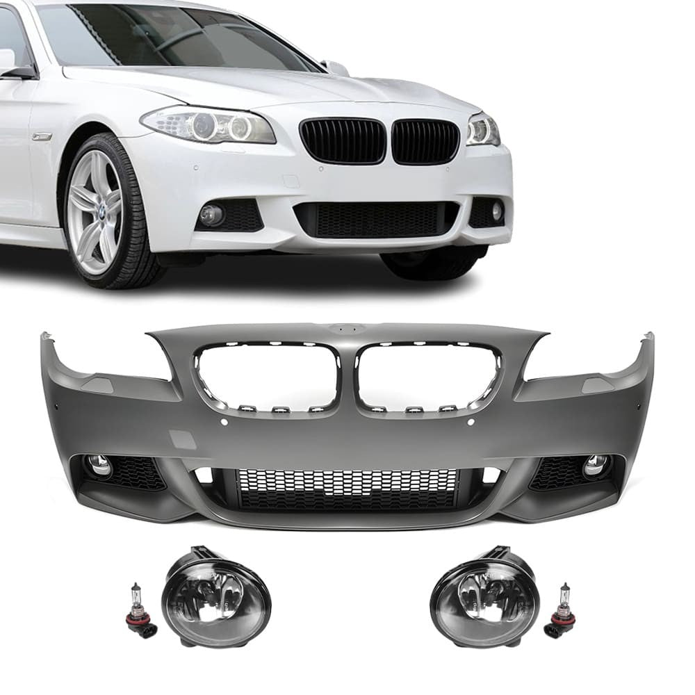 M-Pack Front Bumper for BMW F10 / F11 PRE-LCI (10-13), with clear fog lights
