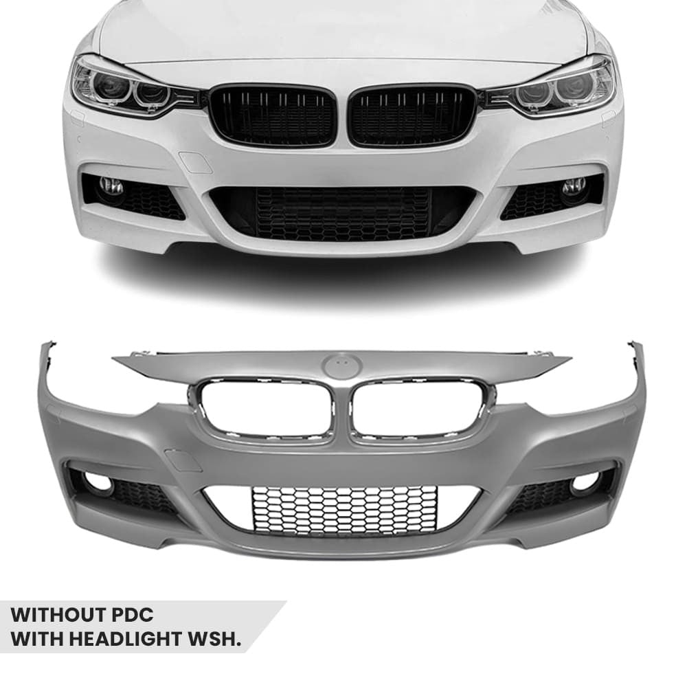 M-Pack Front Bumper for BMW F30 / F31, without PDC, with headlight washer holes
