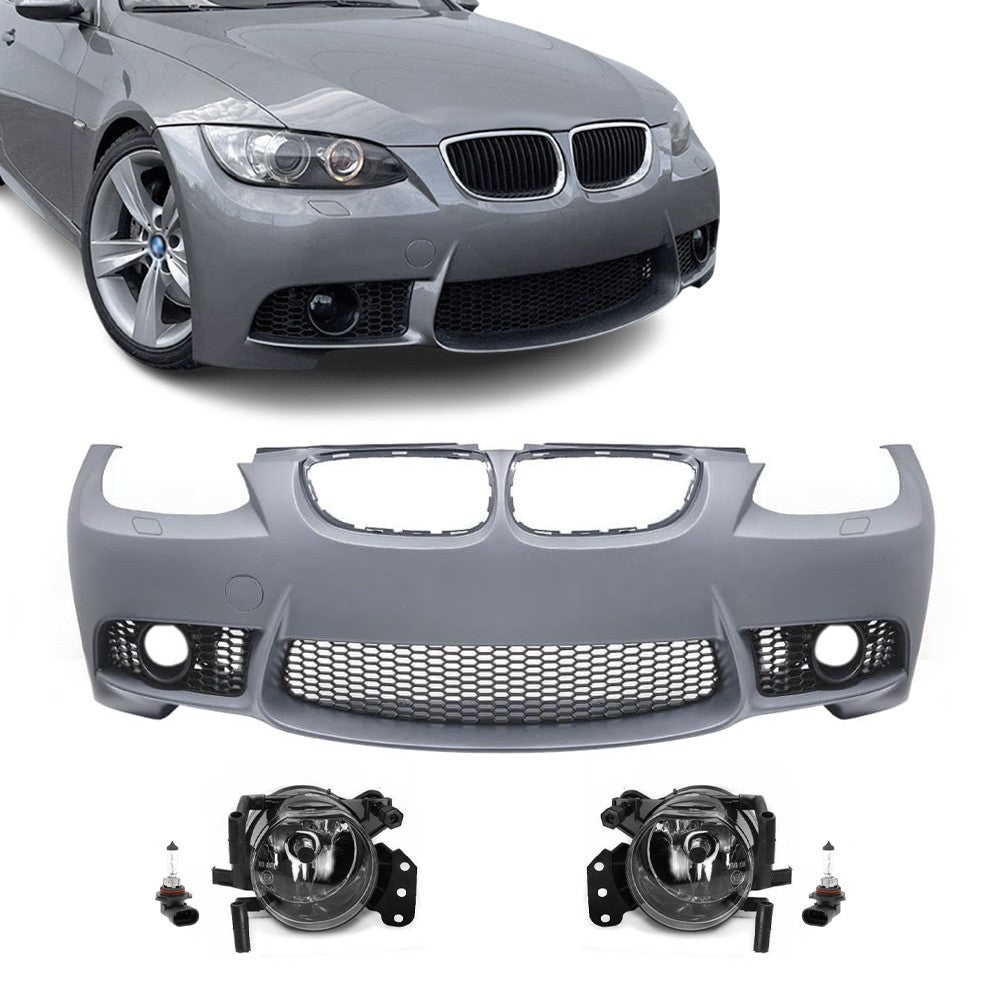 M3 style Front Bumper for BMW E92 / E93 (06-10), with clear fog lights