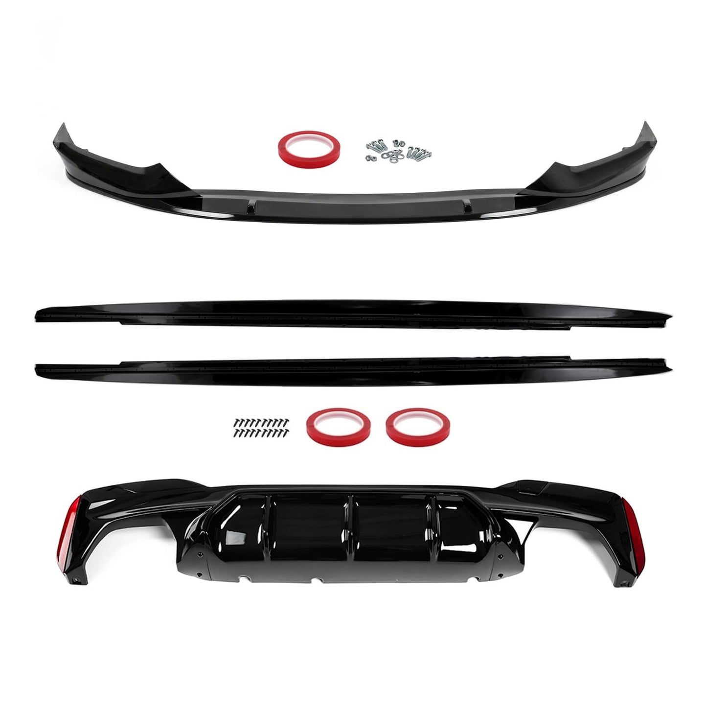 Performance Kit with M5 style Diffuser for BMW G30 / G31 PRELCI (17-20) with M-Pack, glossy black