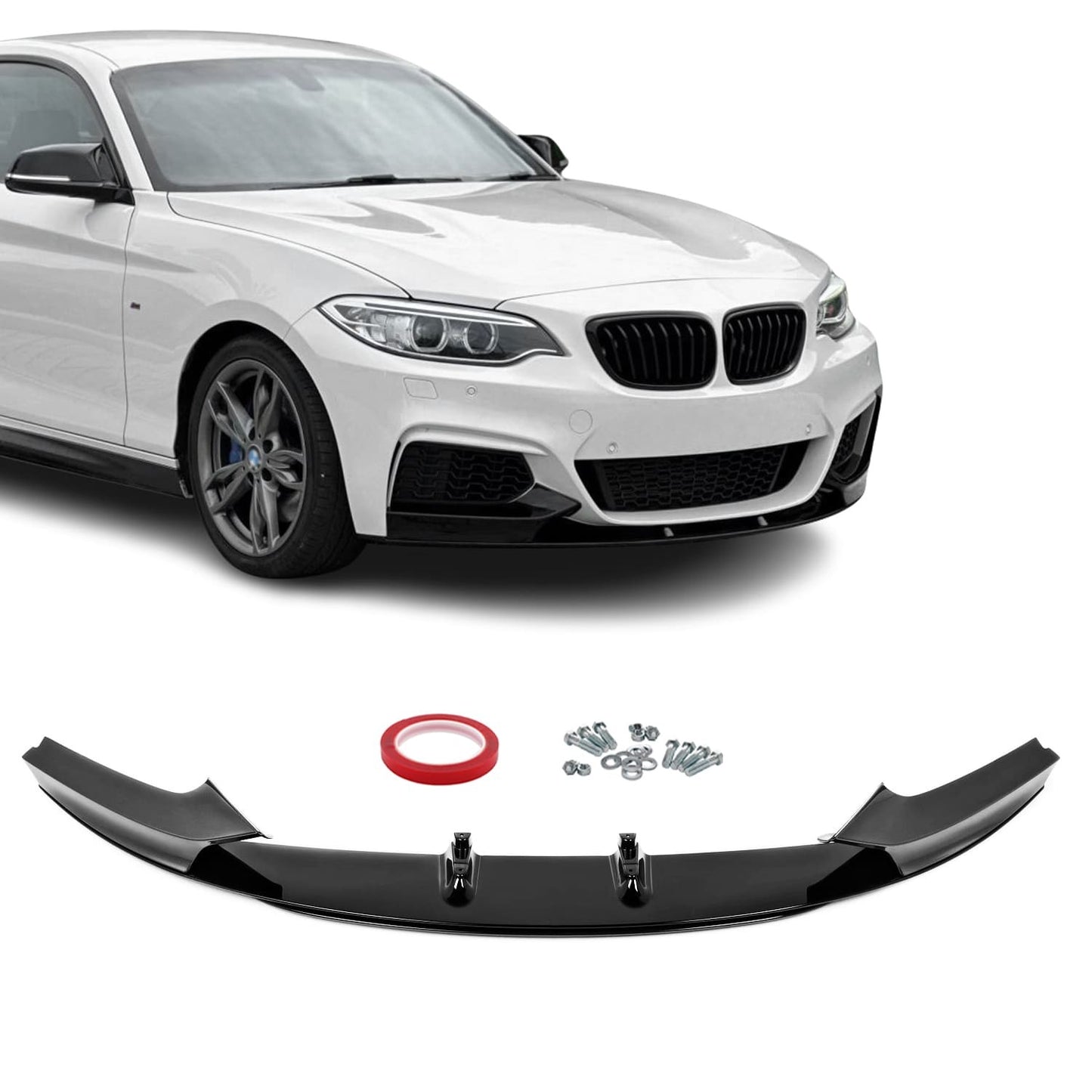 Performance Front Lip for BMW F22 / F23 with M-Pack, glossy black