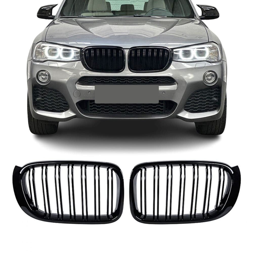 Performance kidney grille for BMW X3 F25 LCI / X4 F26, glossy black