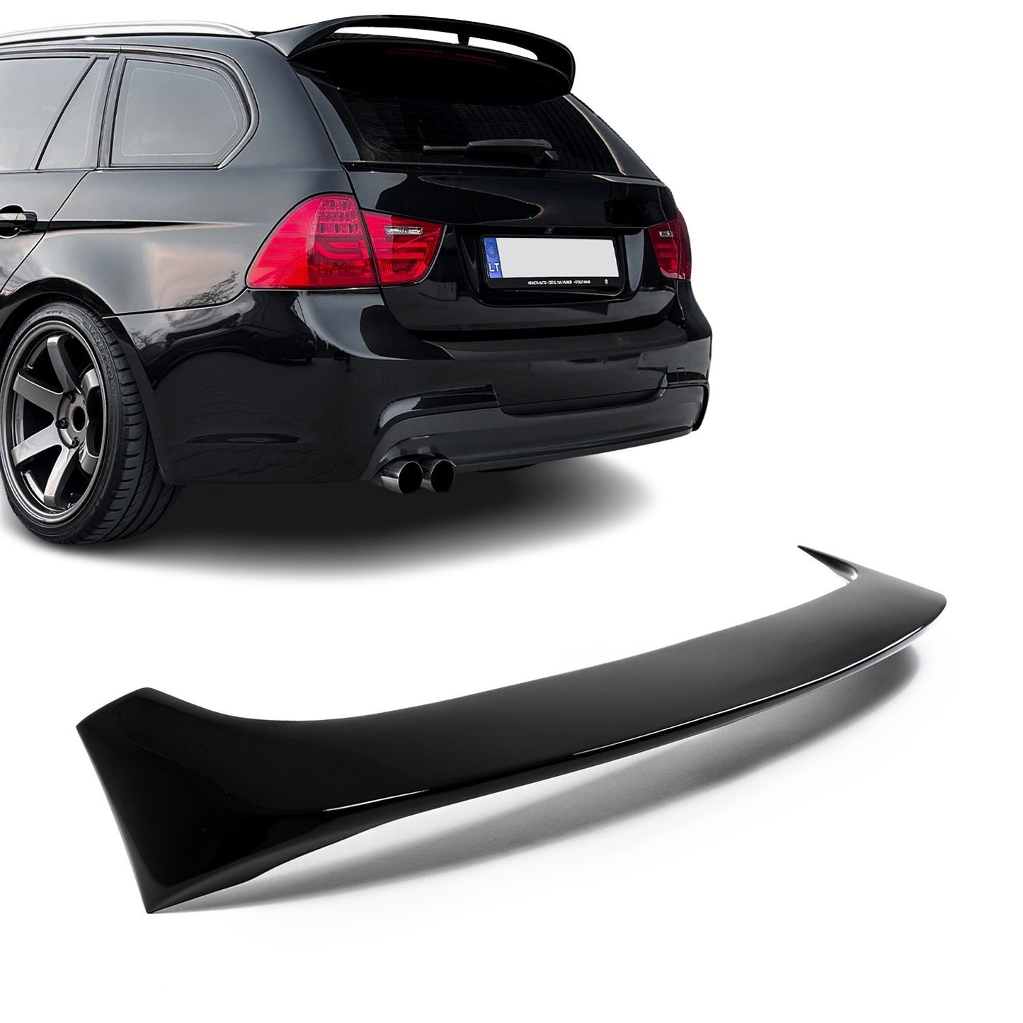 F-PERFORMANCE Roof Spoiler for BMW E91 Touring (05-11), glossy black