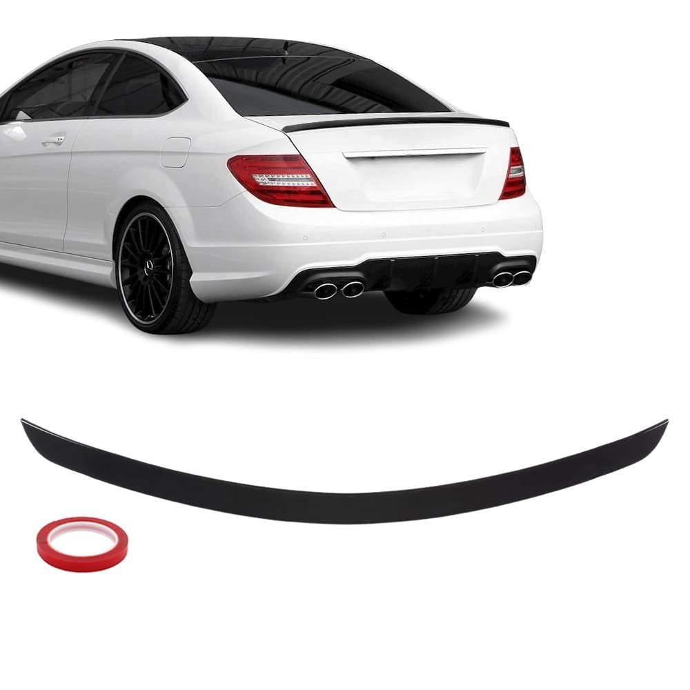 Trunk Spoiler for Mercedes C204 coupe (11-15), glossy black