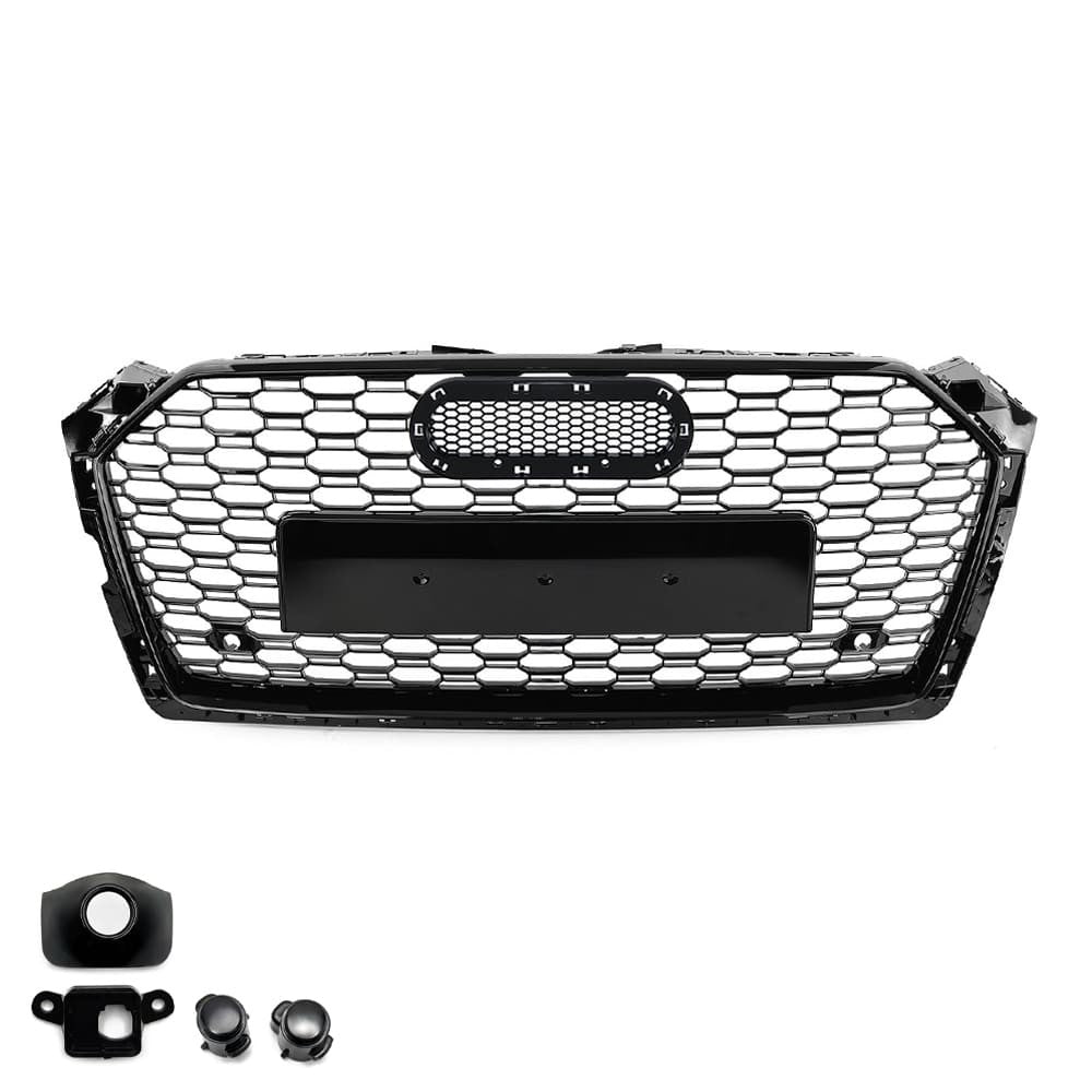 RS-style Front Grille for Audi A5 B9 / S5 B9 (16-19), glossy black