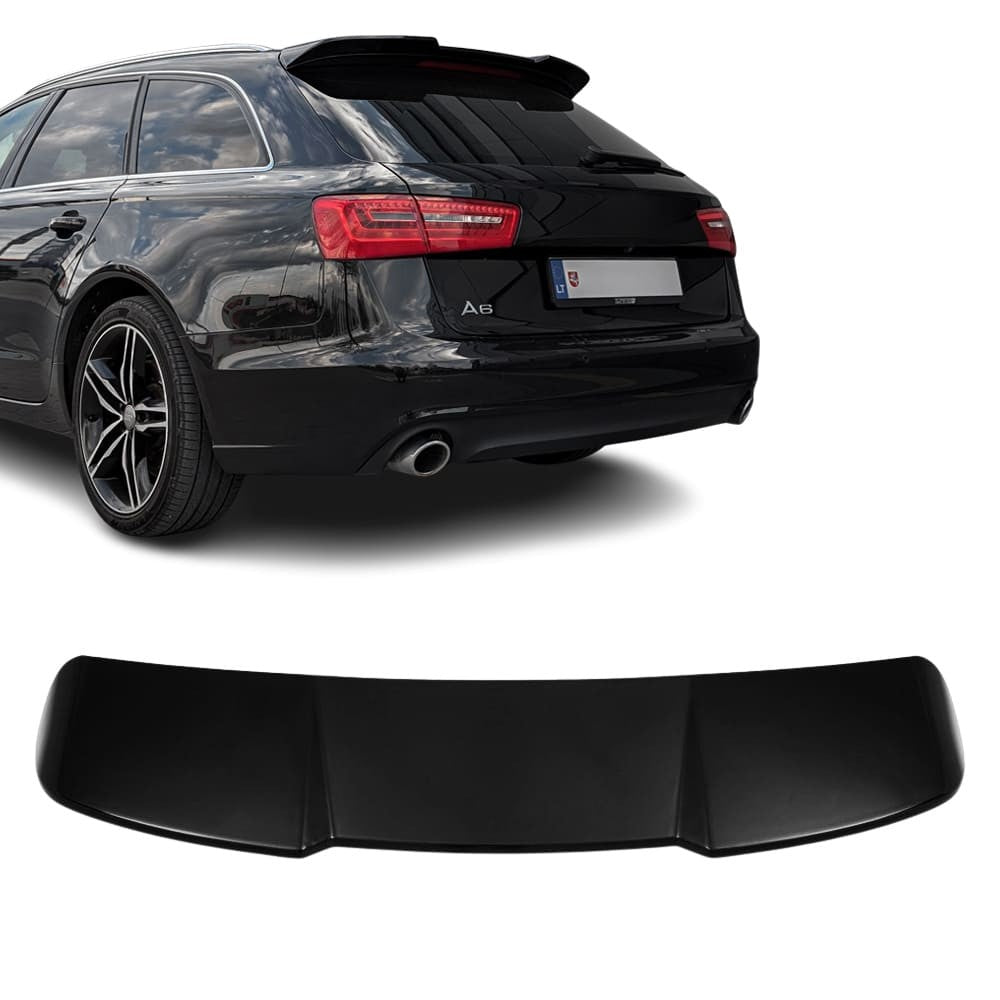 RS-style Roof Spoiler for Audi A6 C7 Avant (11-18), glossy black