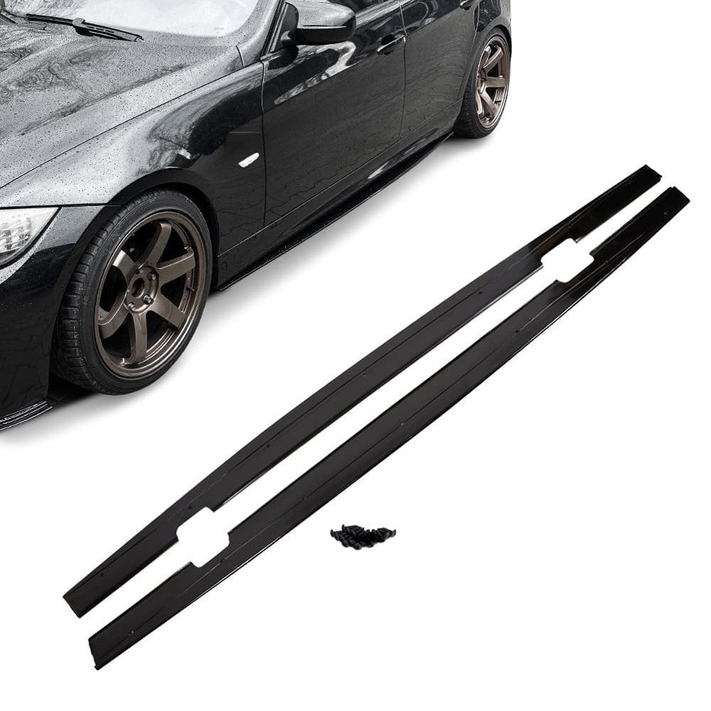 WR Side Skirt Extensions set for BMW E90 / E91 (05-11), glossy black