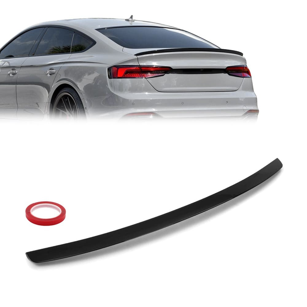 Trunk Spoiler for Audi A5 B9 Sportback + Coupe (17-24), glossy black