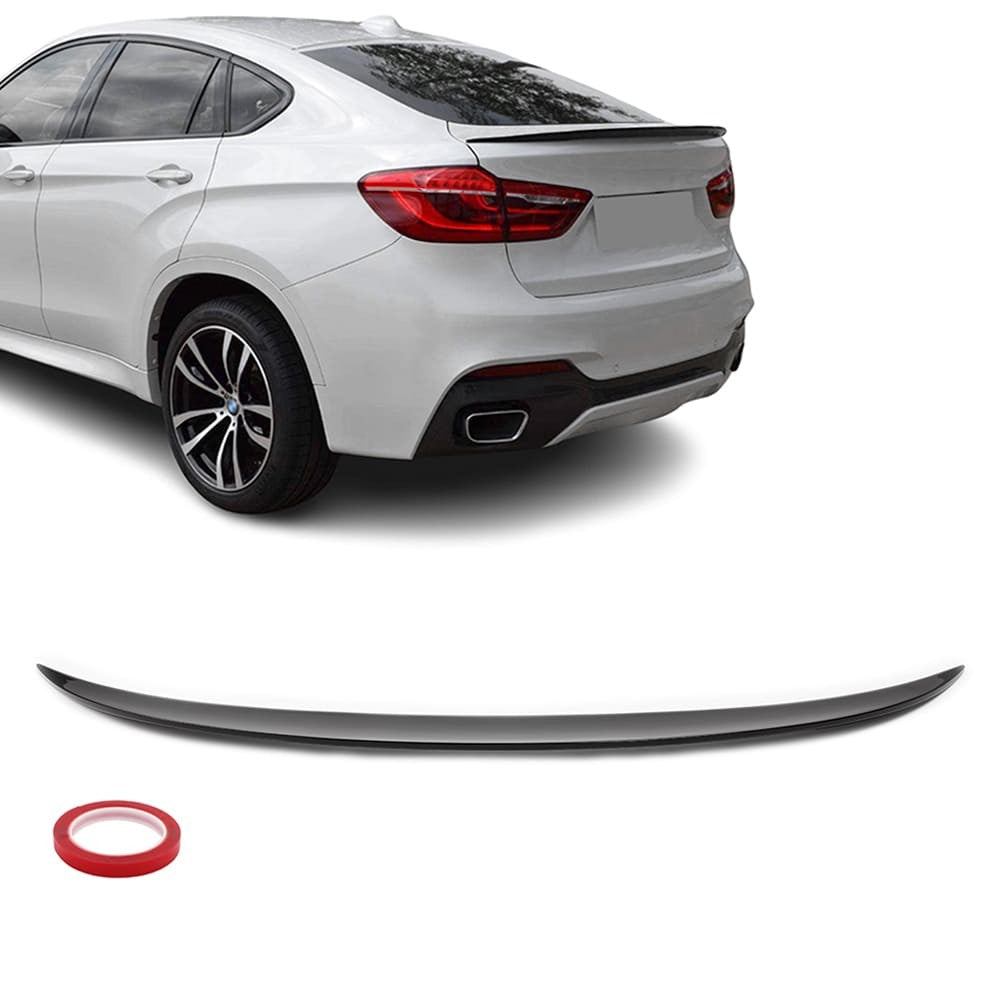 Trunk Spoiler for BMW F16 X6 (15-19), glossy black