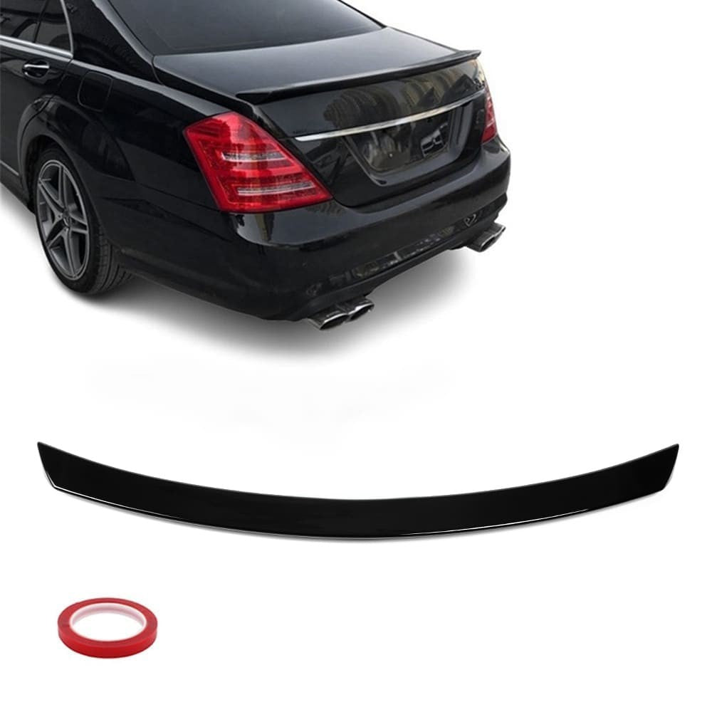 Trunk spoiler for Mercedes-Benz W221 (05-13), glossy black