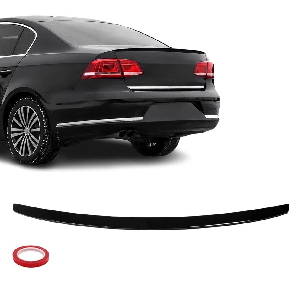 Trunk Spoiler for VW Passat B7 (10-15) sedan, glossy black