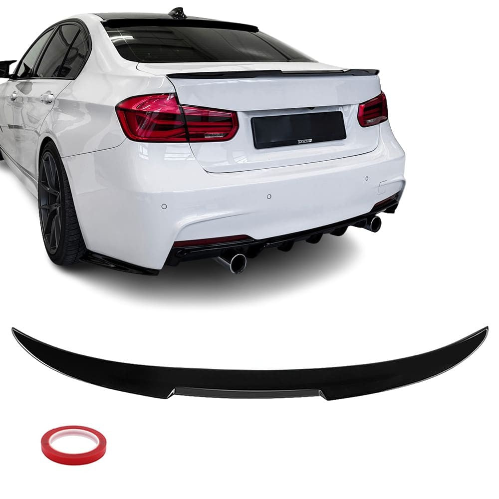 M4 style trunk spoiler for BMW F30 / F80 (11-18), glossy black