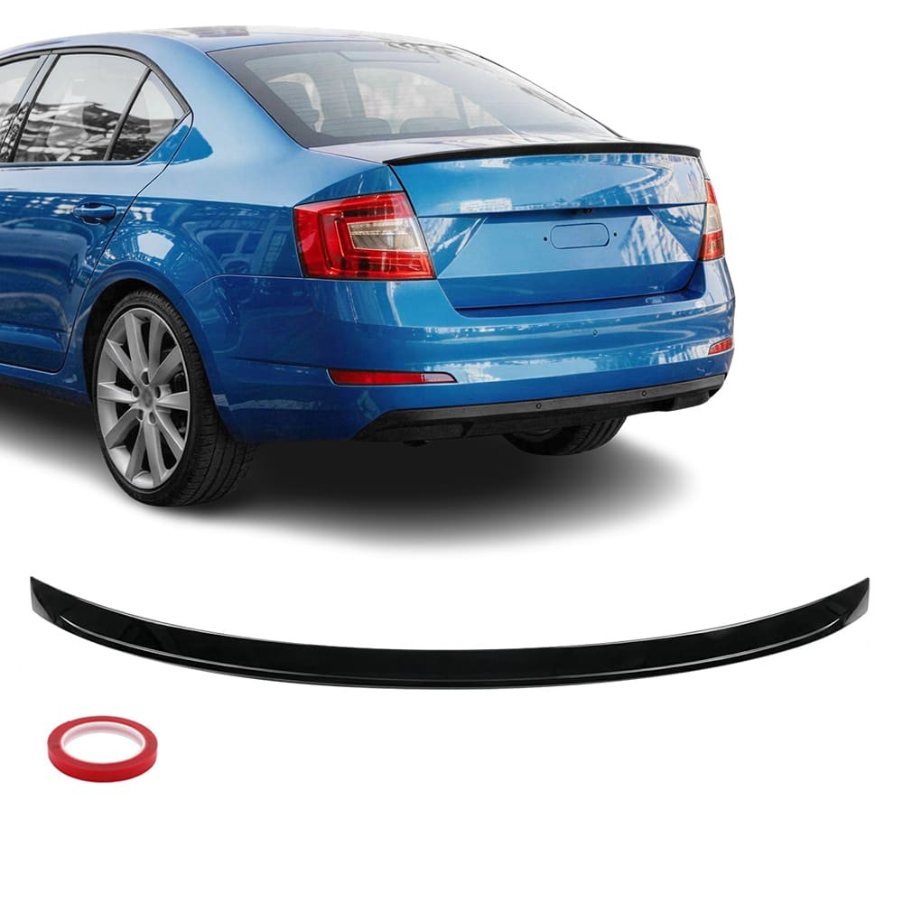 Trunk Spoiler for Skoda Octavia MK3 (13-20), glossy black