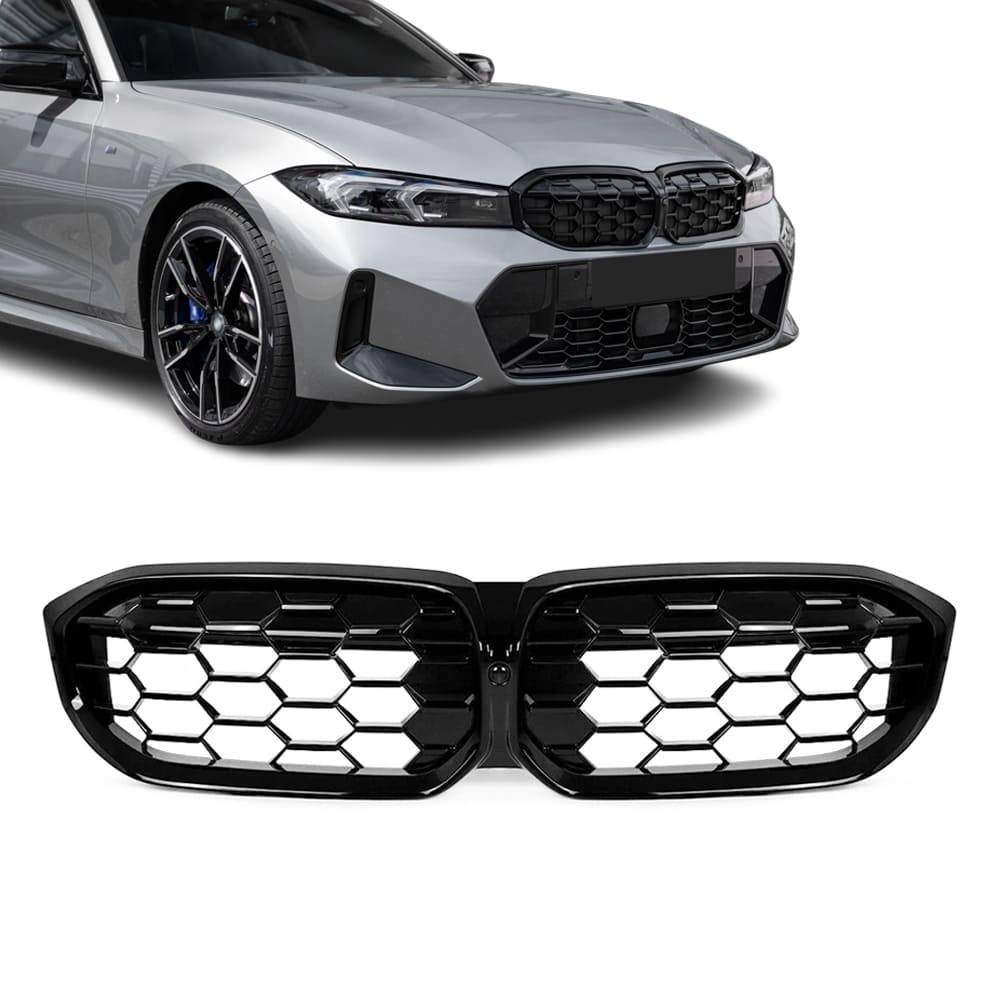 BMW G20 / G21 LCI (22-) M340 Stiilis Iluvõre / Neerud , Läikiv Must