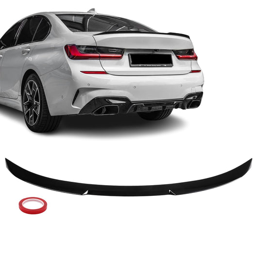 BMW G20 / G80 M3 Stiilis Pagasiluugi / Tagaluugi Spoiler, Läikiv Must