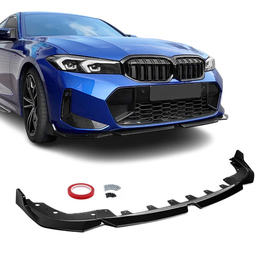 BMW G20 / G21 LCI (22-25) ''Performance'' Eesmise Stange Splitter, Läikiv Must