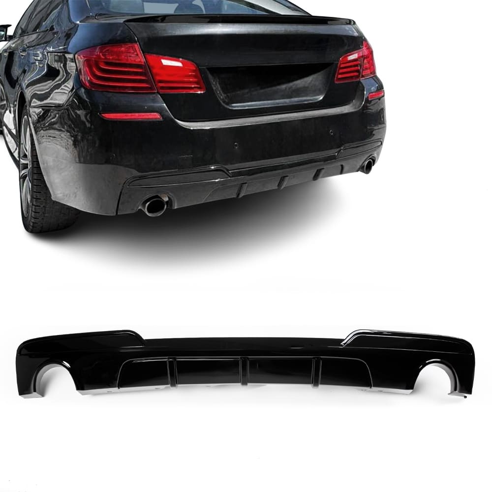 BMW F10 / F11 (535) ''Performance'' Tagumine Difuusor M-Paketi Stangele, Läikiv Must