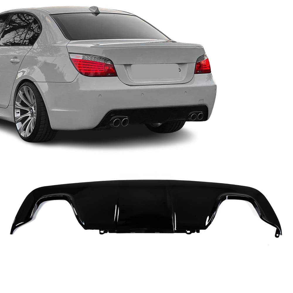 BMW E60 / E61 M-Paketi Difuusor Tagumisele Stangele, Läikiv Must