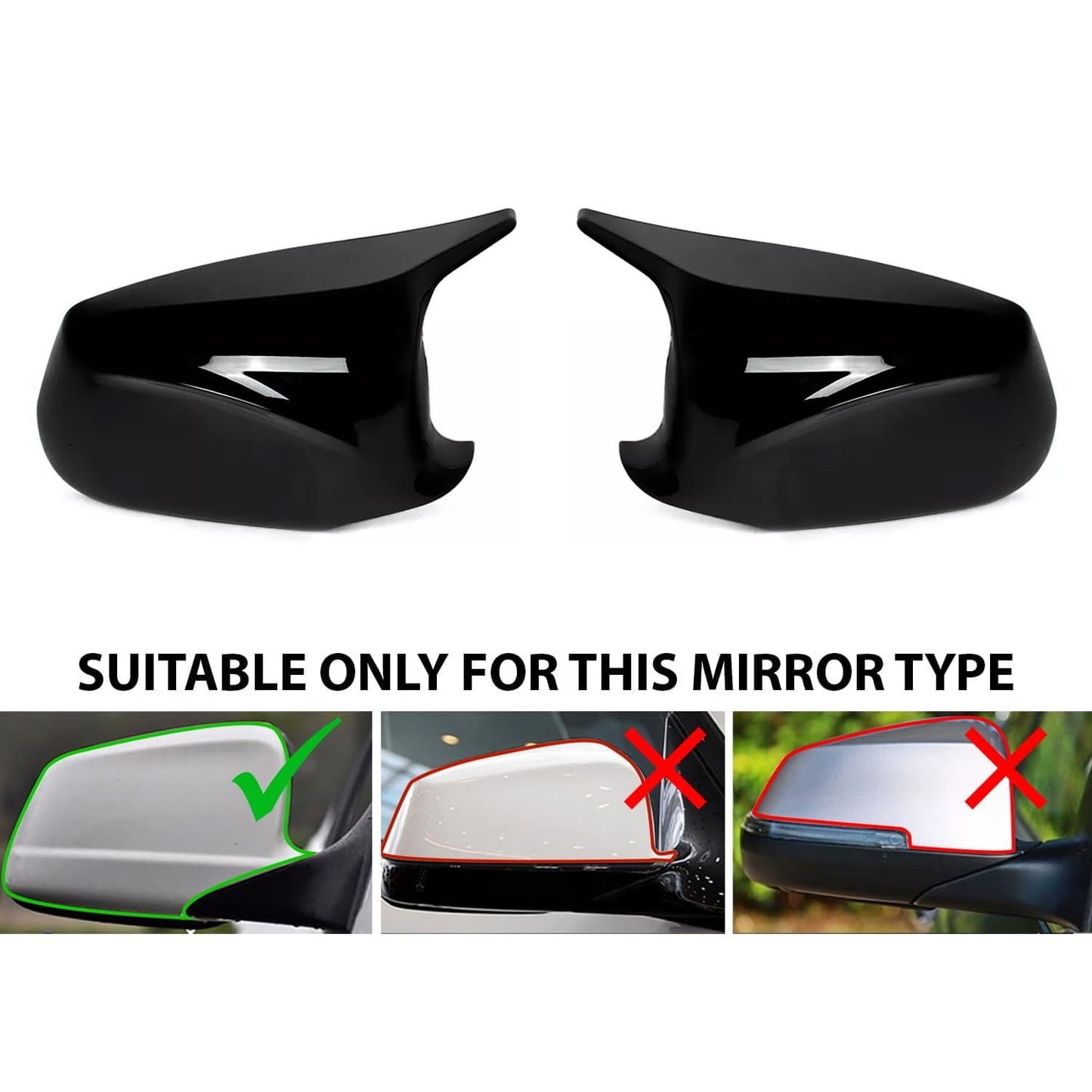 BMW F10 / F11 (10-13) PRE-LCI M-Stiilis Peeglikorpused, Läikiv Must