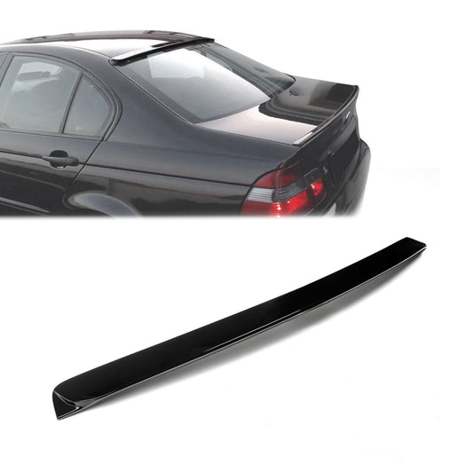 AC style Roof Spoiler for BMW E46 sedan, glossy black
