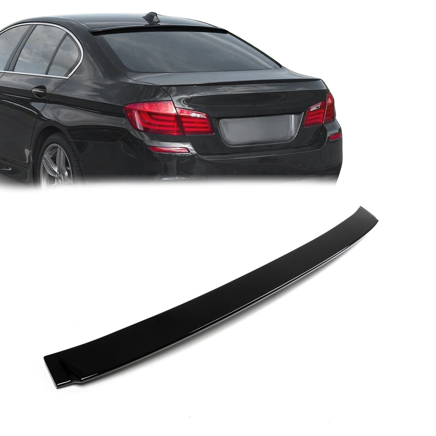AC style Roof Spoiler for BMW F10 Sedan, glossy black