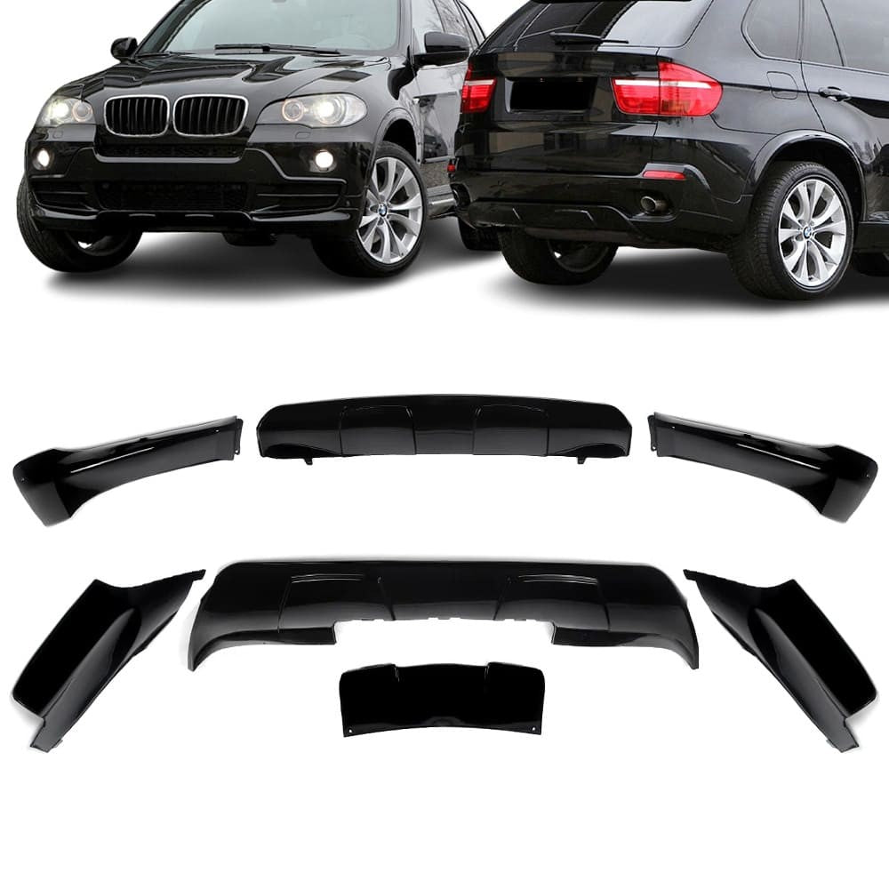 Aero style Package for BMW E70 X5 PRE-LCI (07-10), glossy black