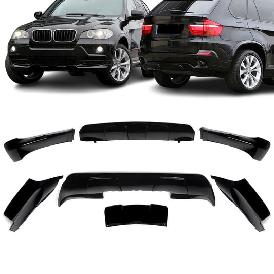 Aero style Package for BMW E70 X5 PRE-LCI (07-10), glossy black