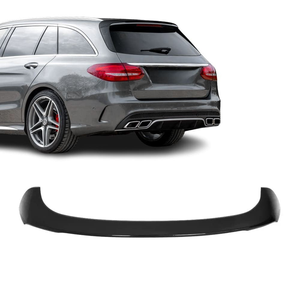 C63-style Roof Spoiler for Mercedes S205 (W205) Estate, glossy black