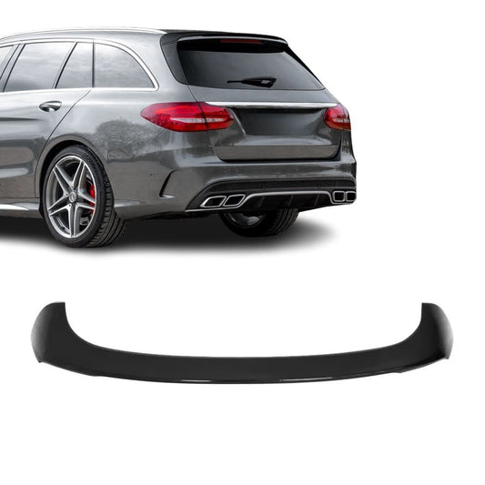 C63-style Roof Spoiler for Mercedes S205 (W205) Estate, glossy black