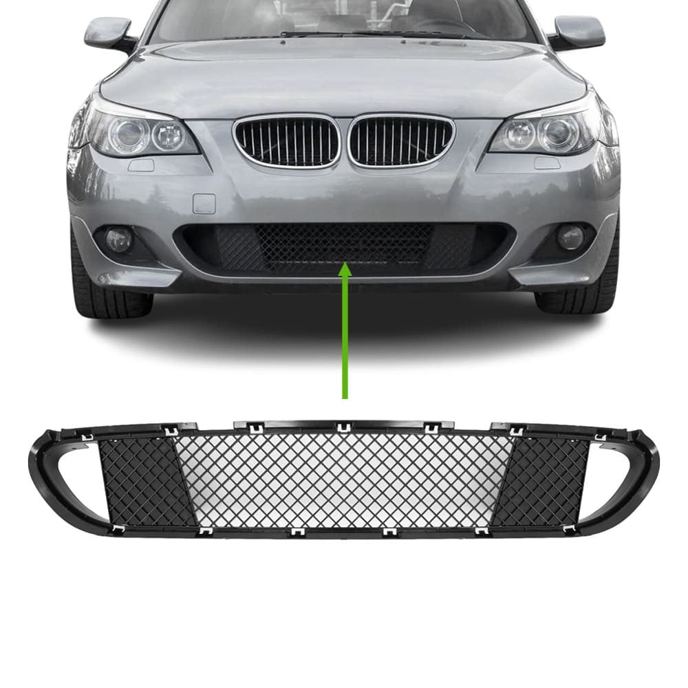 Central Lower Grille + Covers set for BMW E60 / E61 with M-Tech / M-Pack bumper