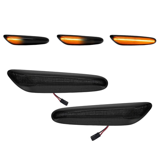 Dynamic LED side indicators for BMW X1 E84 (09-15), black