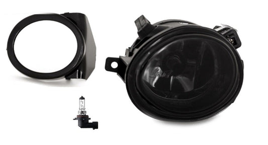 Fog light left side for BMW E46 M-Tech / M3 bumper, smoked