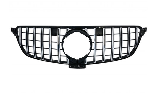 Front Grille (without badge), black + chrome