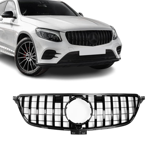 Front grille for Mercedes-Benz GLE W166 (15-19), glossy black
