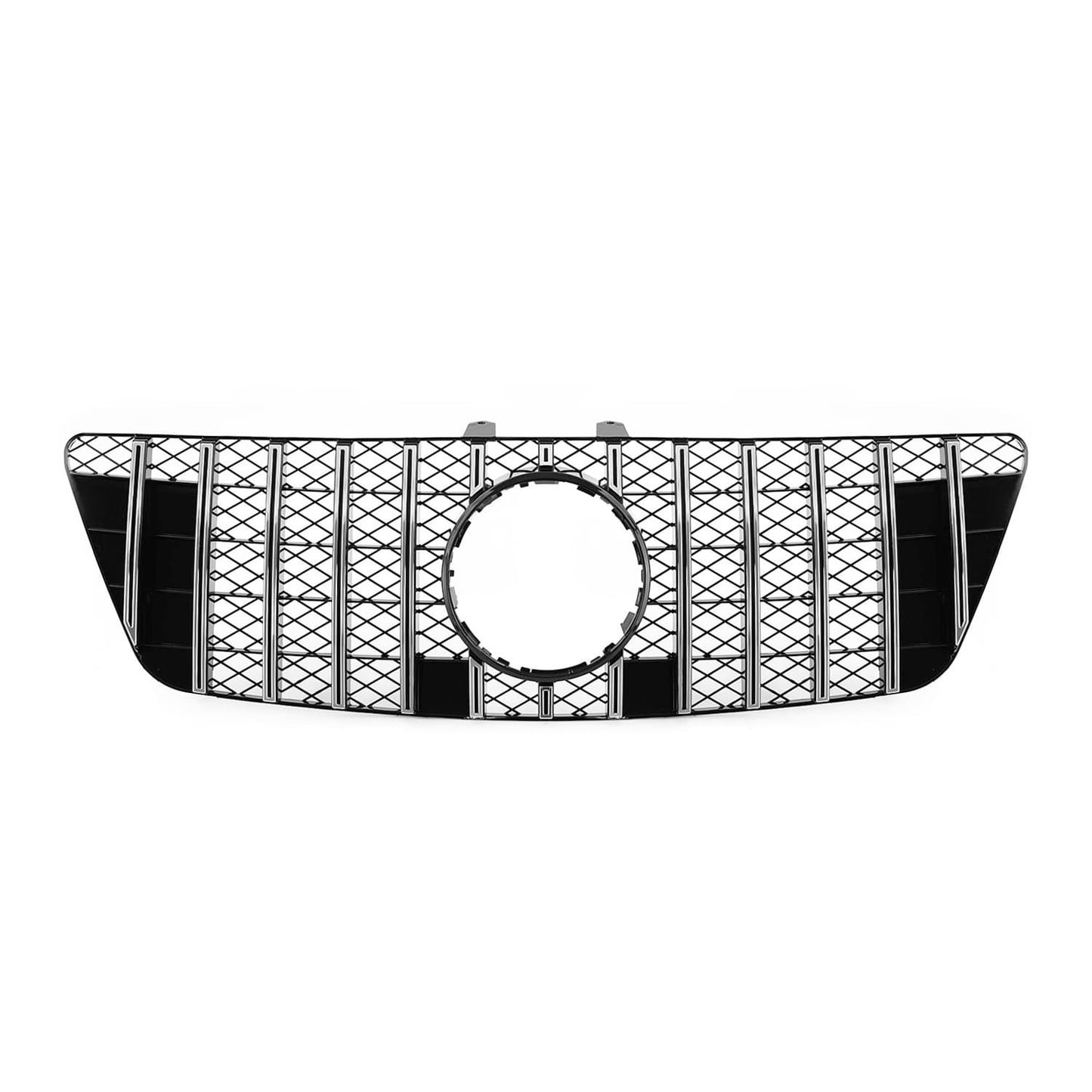 GT R Panamericana Front Grille for Mercedes-Benz ML W164 (08-11), black + chrome