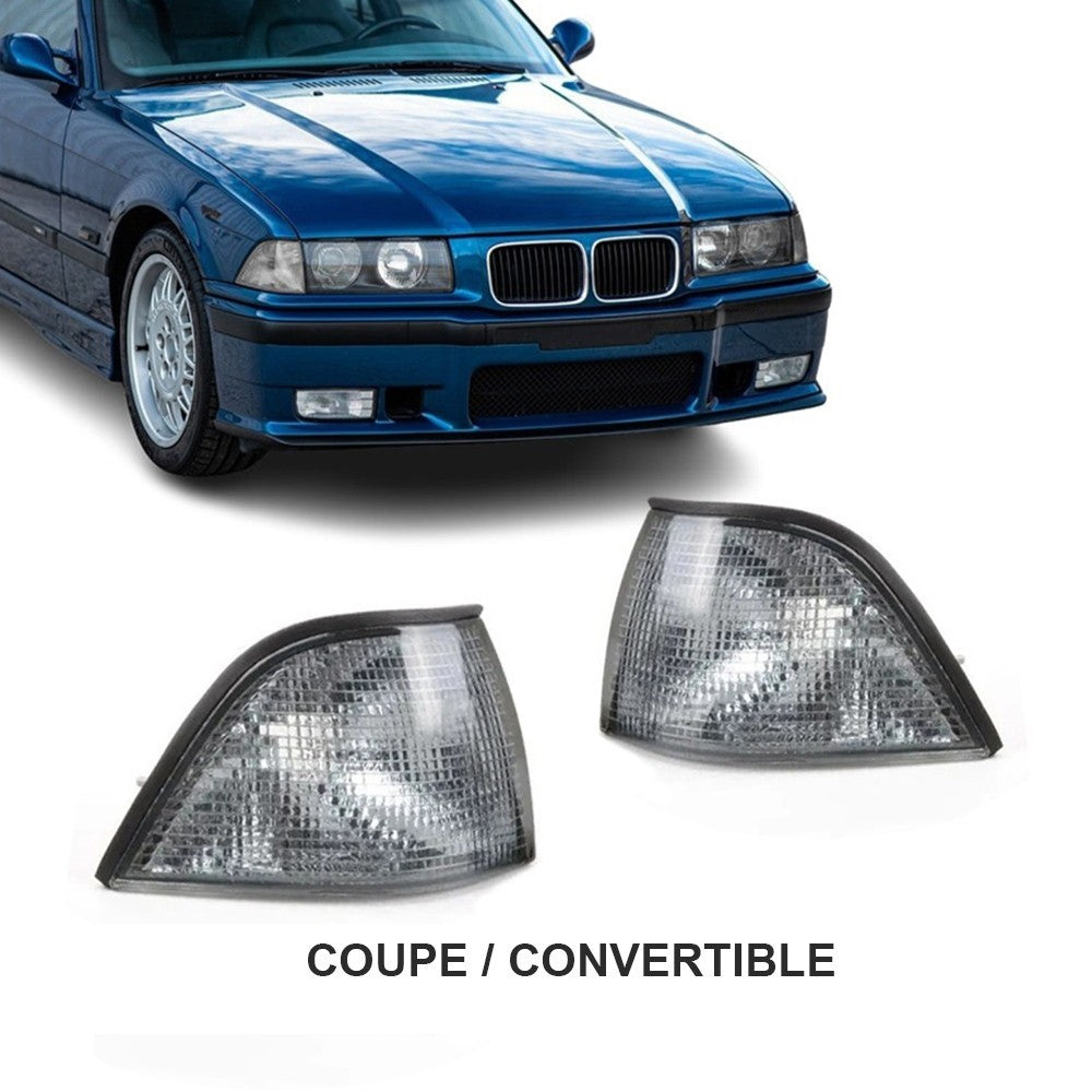 Front Indicators set for BMW E36 Coupe / Cabrio, smoked
