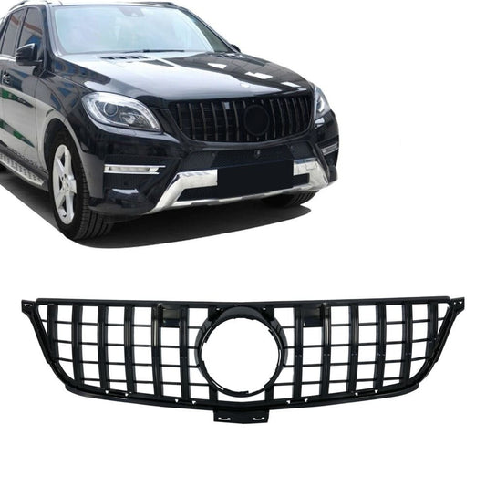 GT R Panamericana style Front Grille for Mercedes ML W166 (11-15), glossy black