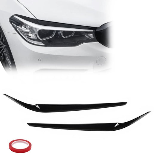 Headlight Eyebrows / Trims set for G30 / G31 PRE-LCI (17-20), glossy black