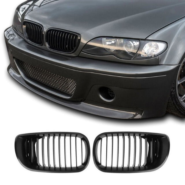 Kidney grille for BMW E46 sedan / touring (01-05),  glossy black