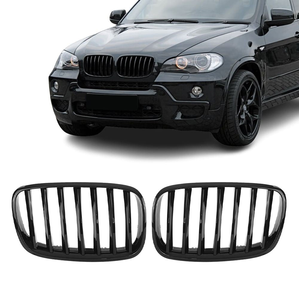 Kidney Grille for BMW E70 X5 / E71 X6, glossy black