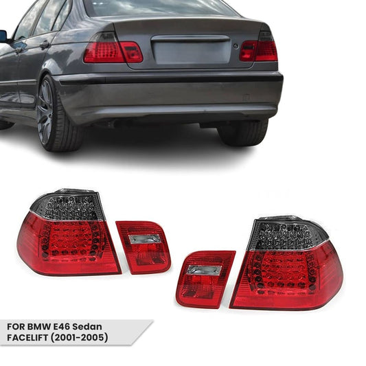 LED Tail Lights set for BMW E46 (01-05) Sedan, smoked